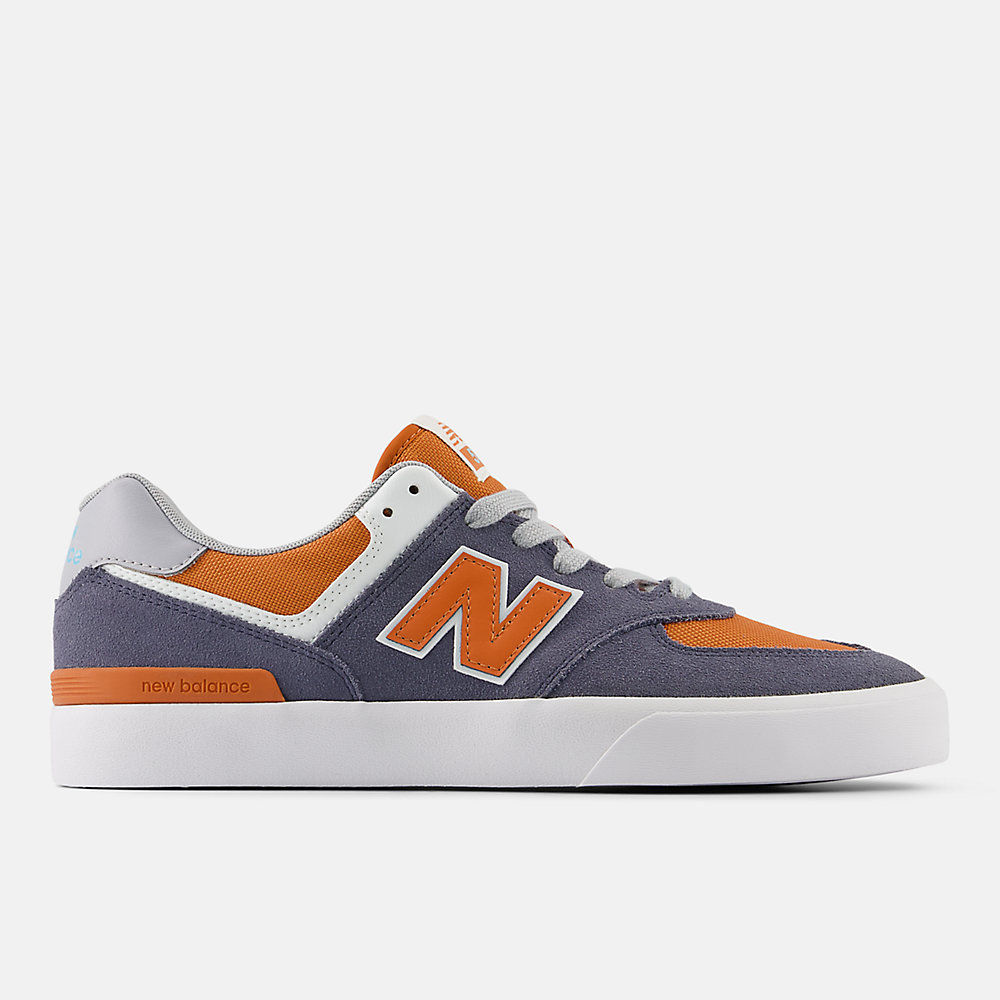 New Balance NB Numeric 574 Vulc Shoes Dark Arctic Grey with Infield Clay